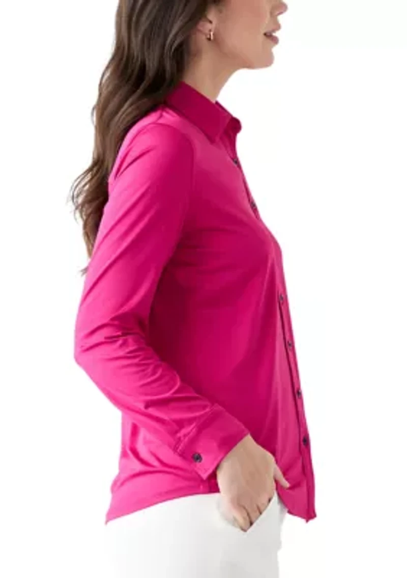 Women's Long Sleeve Button Down Shirt