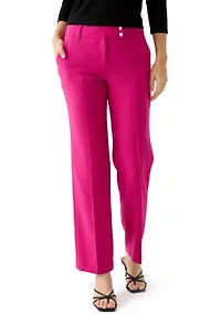 Petite Fly Front Slash Pocket Pants