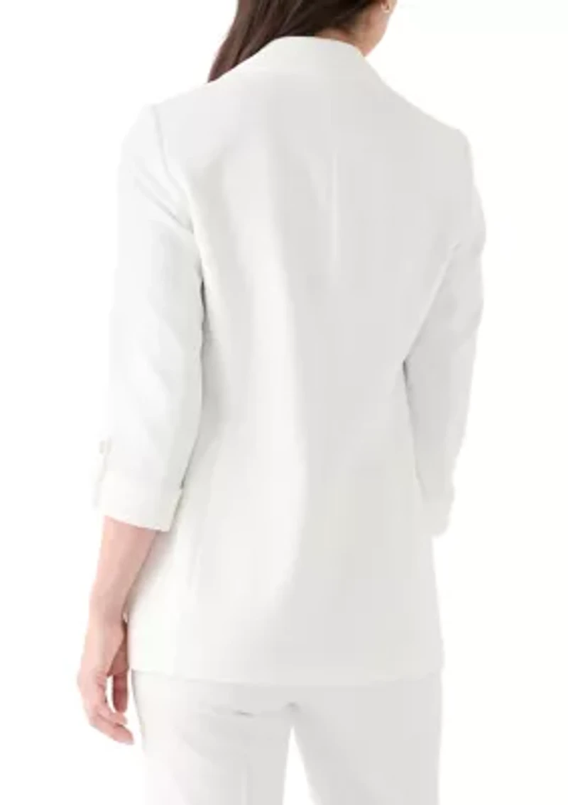 Petite Faux Double Breasted Blazer