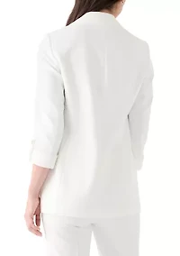 Petite Faux Double Breasted Blazer