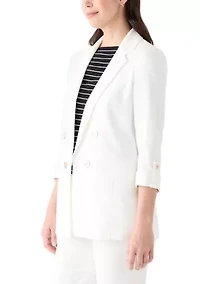 Petite Faux Double Breasted Blazer