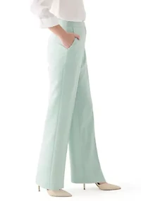 Petite Crepe Wide Leg Pants