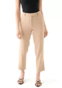 Petite Crepe Slim Leg Pants