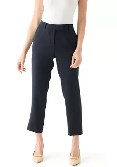 Petite Crepe Slim Leg Pants