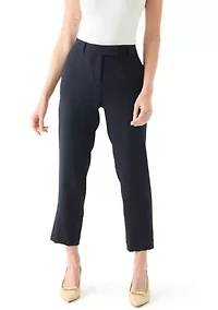 Petite Crepe Slim Leg Pants