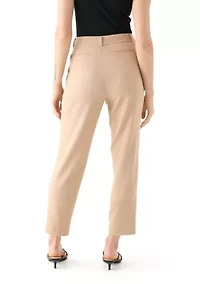 Petite Crepe Slim Leg Pants