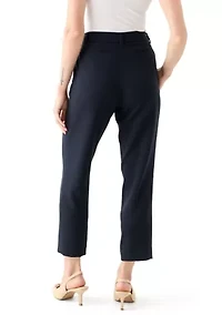 Petite Crepe Slim Leg Pants