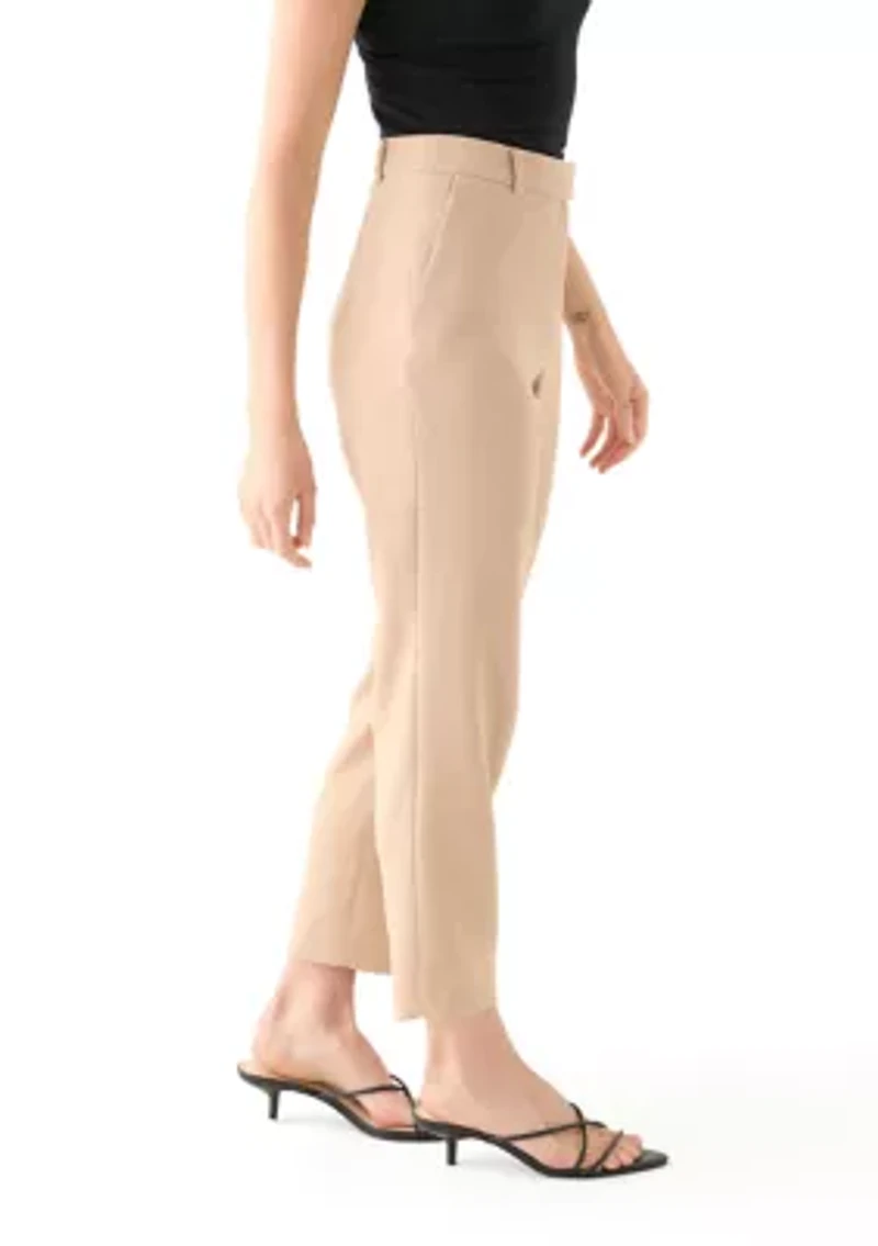 Petite Crepe Slim Leg Pants
