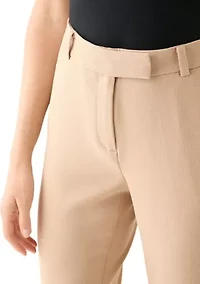 Petite Crepe Slim Leg Pants