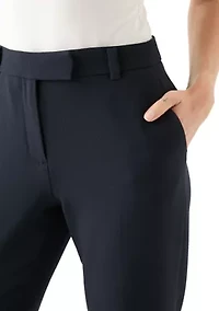 Petite Crepe Slim Leg Pants