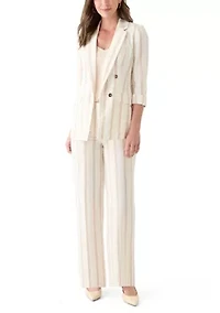Women's Stripe Wide Leg Pants