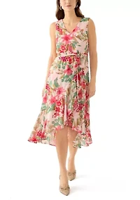 Women's Floral High-Low Dress