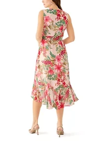 Women's Floral High-Low Dress