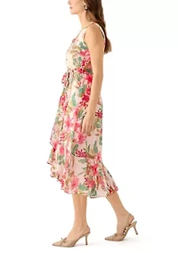 Women's Floral High-Low Dress