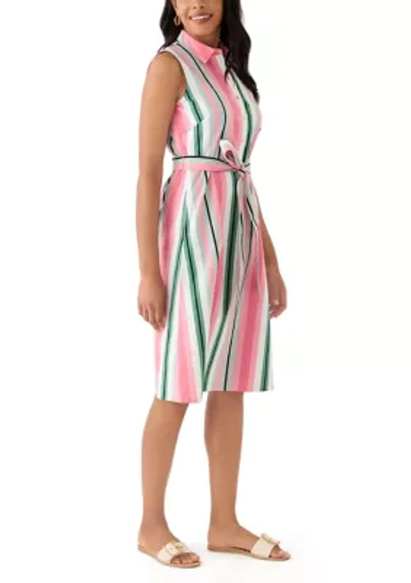 Women's Stripe Shirt Dress