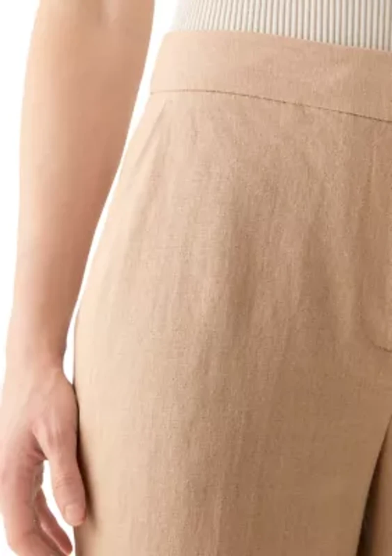 Women's Linen Wide Leg Pants
