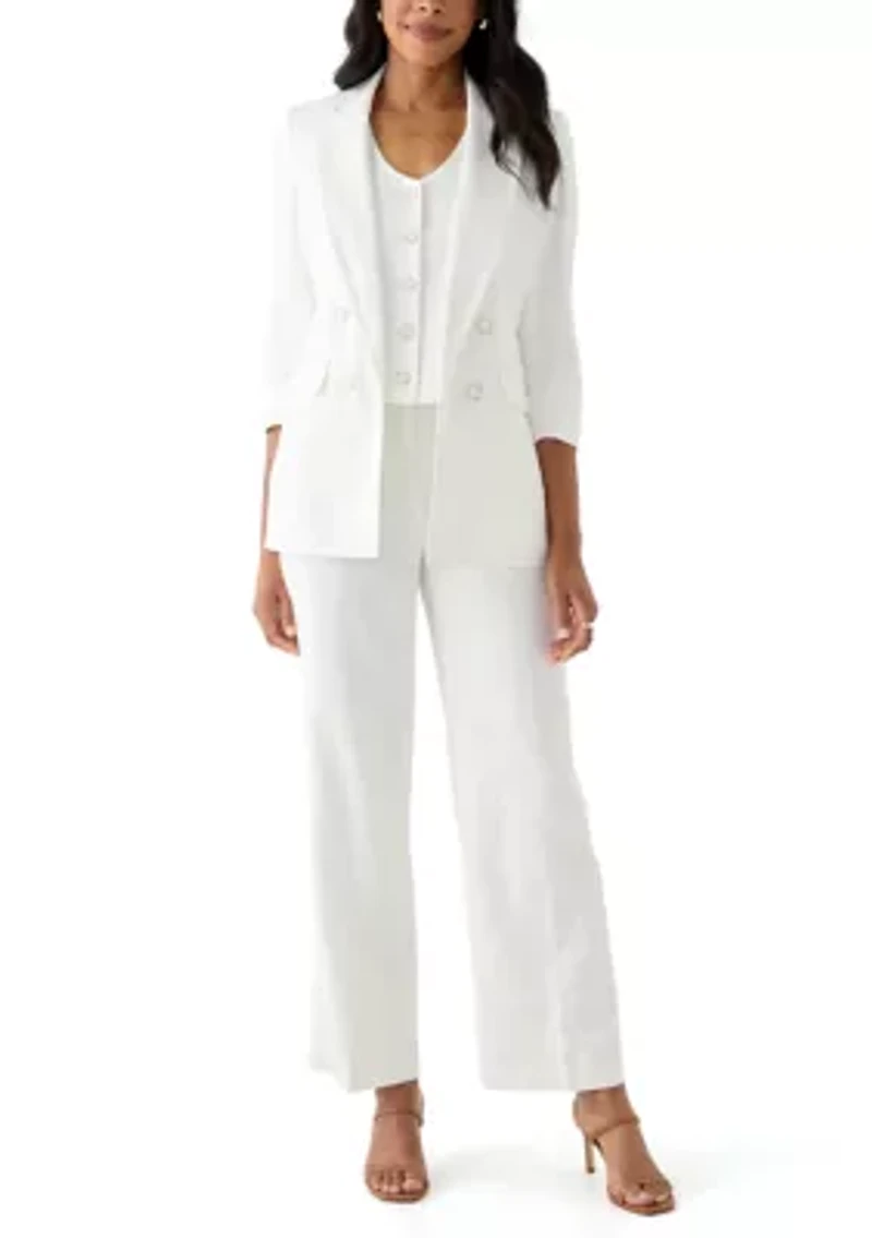 Women's Linen Wide Leg Pants