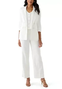 Women's Linen Wide Leg Pants