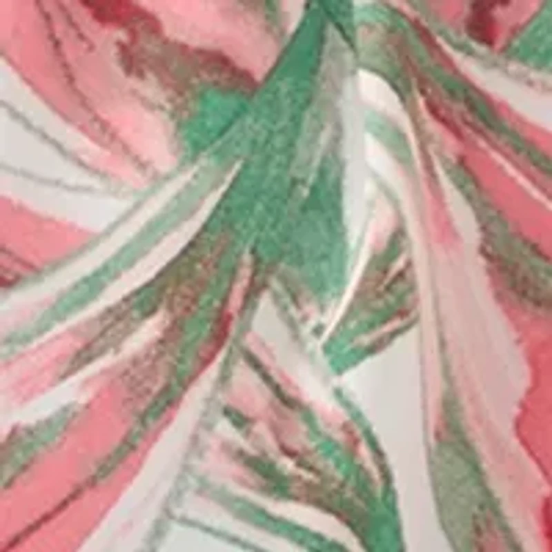 Women's Leaf Print Drop Shoulder Blouse