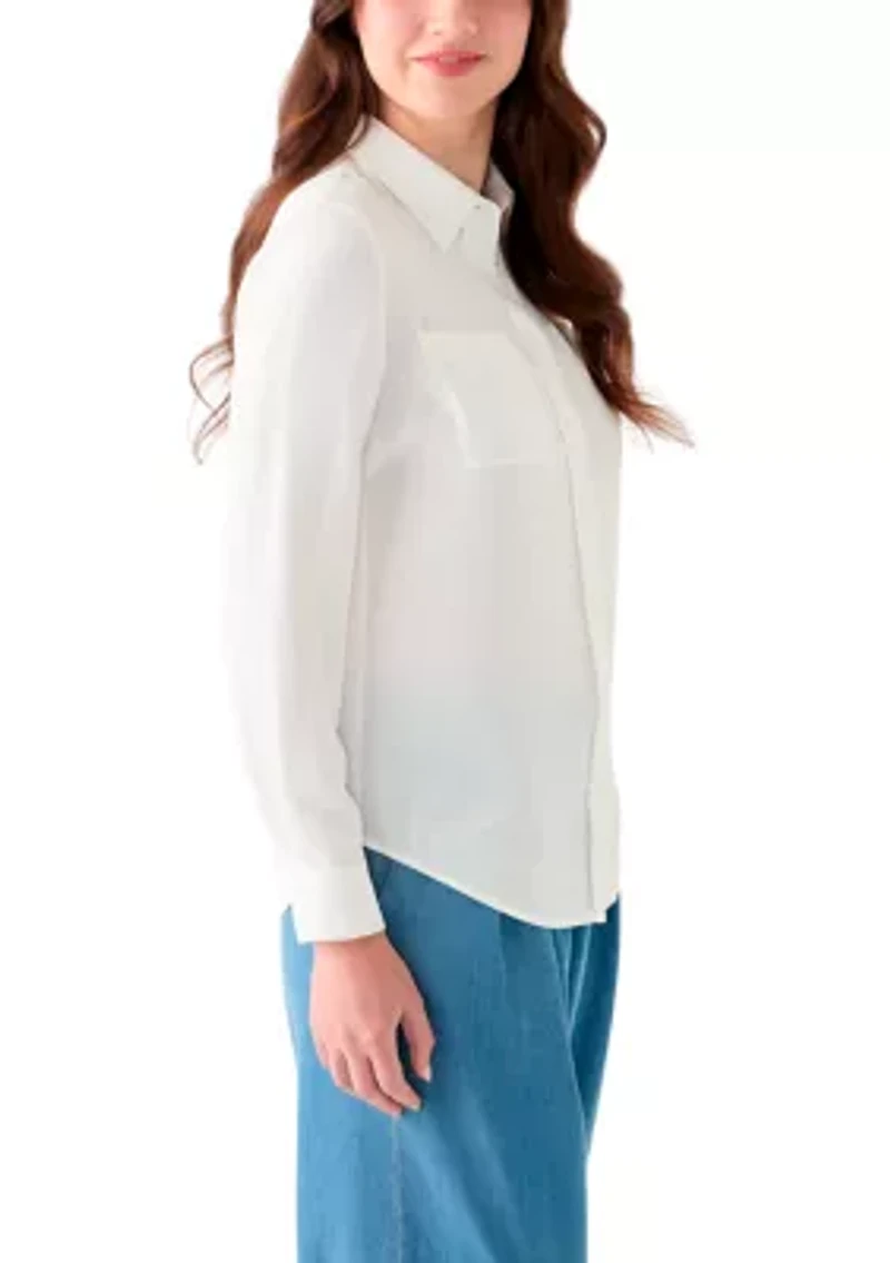 Women's Button Front Blouse