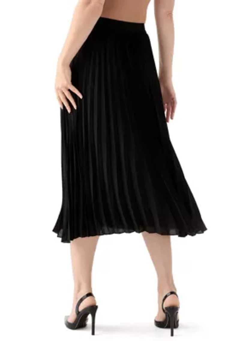 Women's Pull-On Pleated Skirt