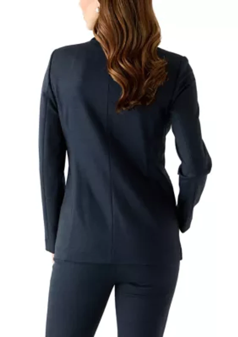 Women's Long Sleeve Two Button Notch Collar Blazer