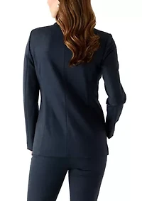 Women's Long Sleeve Two Button Notch Collar Blazer