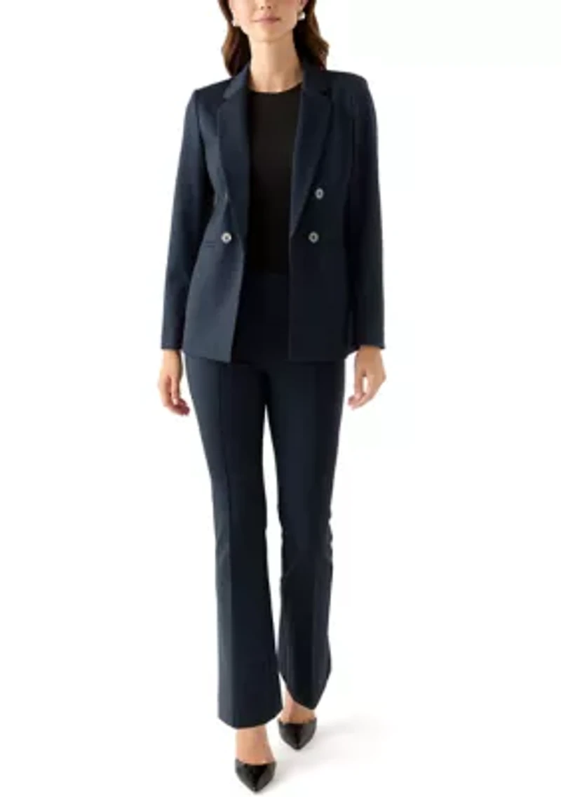 Women's Long Sleeve Two Button Notch Collar Blazer