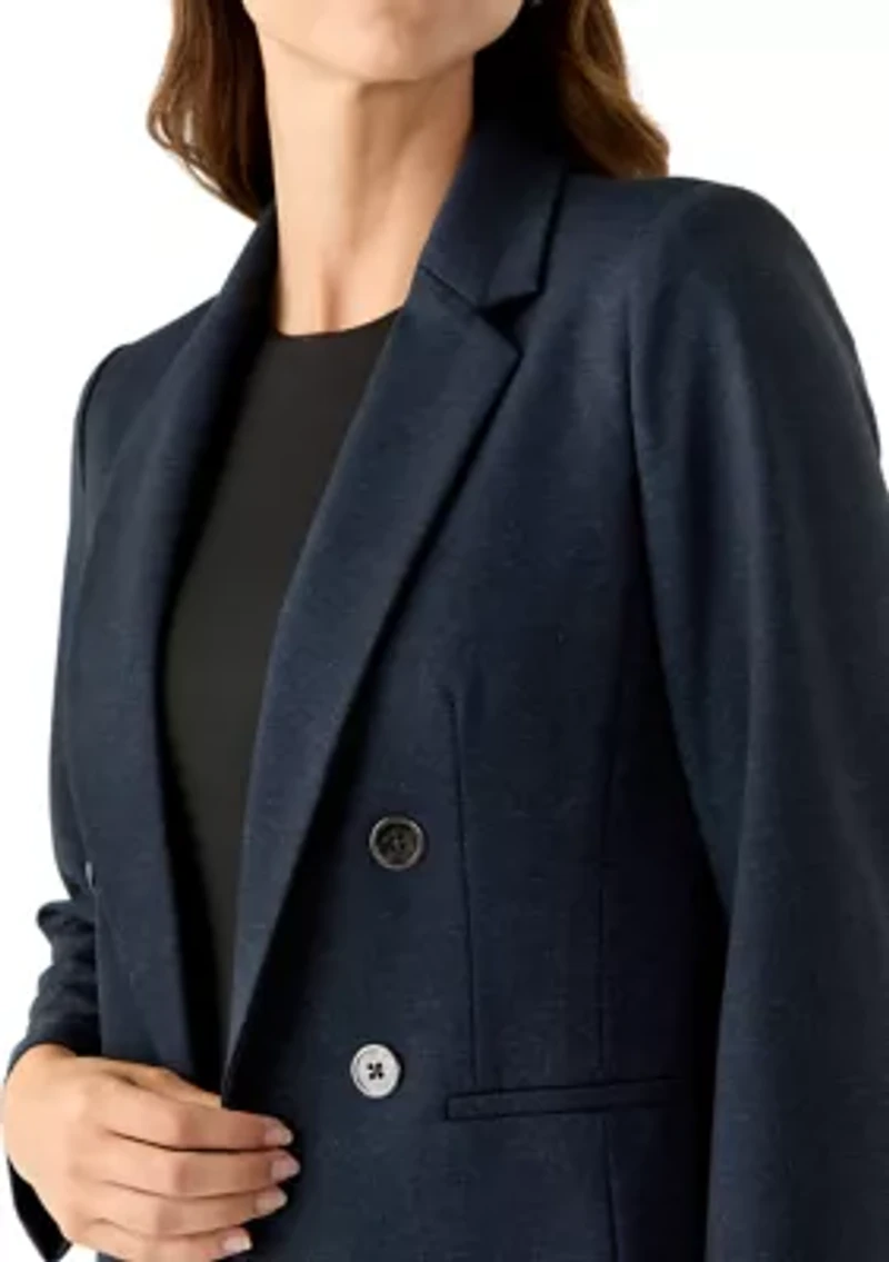 Women's Long Sleeve Two Button Notch Collar Blazer