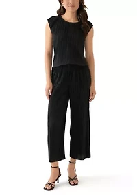 Women's Sleeveless Pleated Top