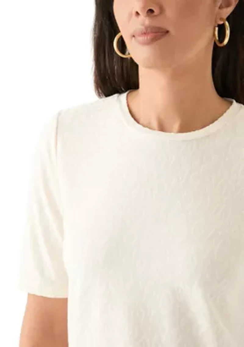 Women's Elbow Sleeve Basic T-Shirt