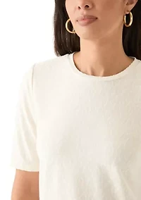 Women's Elbow Sleeve Basic T-Shirt