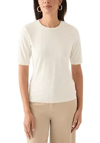 Petite Elbow Sleeve Basic Tee