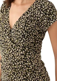 Women's Cap Sleeve Surplice Top