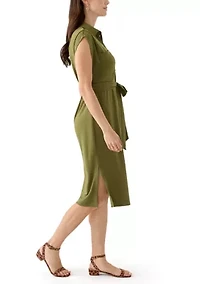 Women's printed Midi Shirt Dress