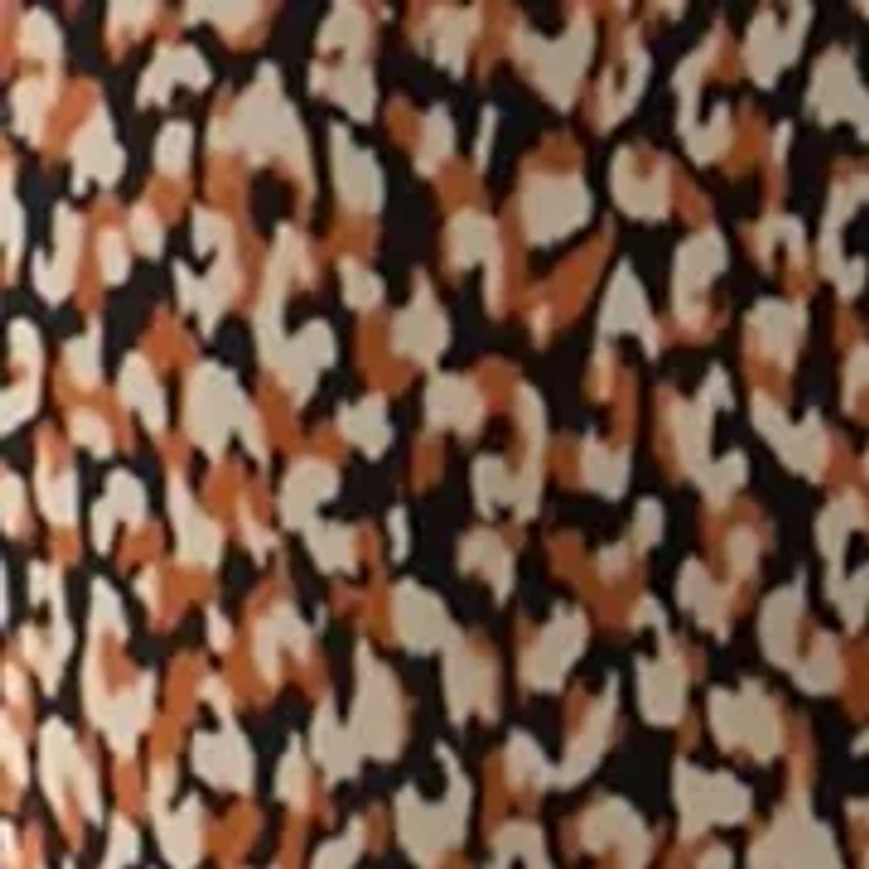 Women's Short Sleeve Side Ruched Printed Midi Dress