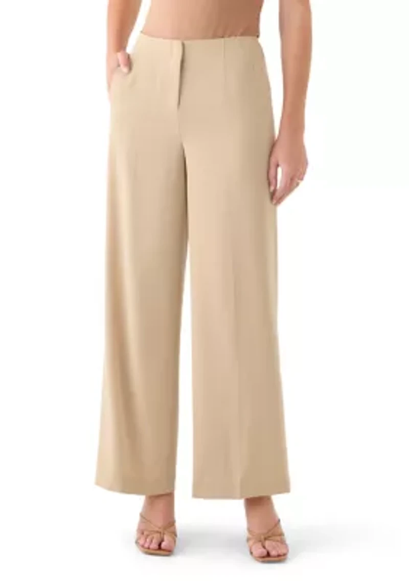 Women's Fly Front Hollywood Waist Pants