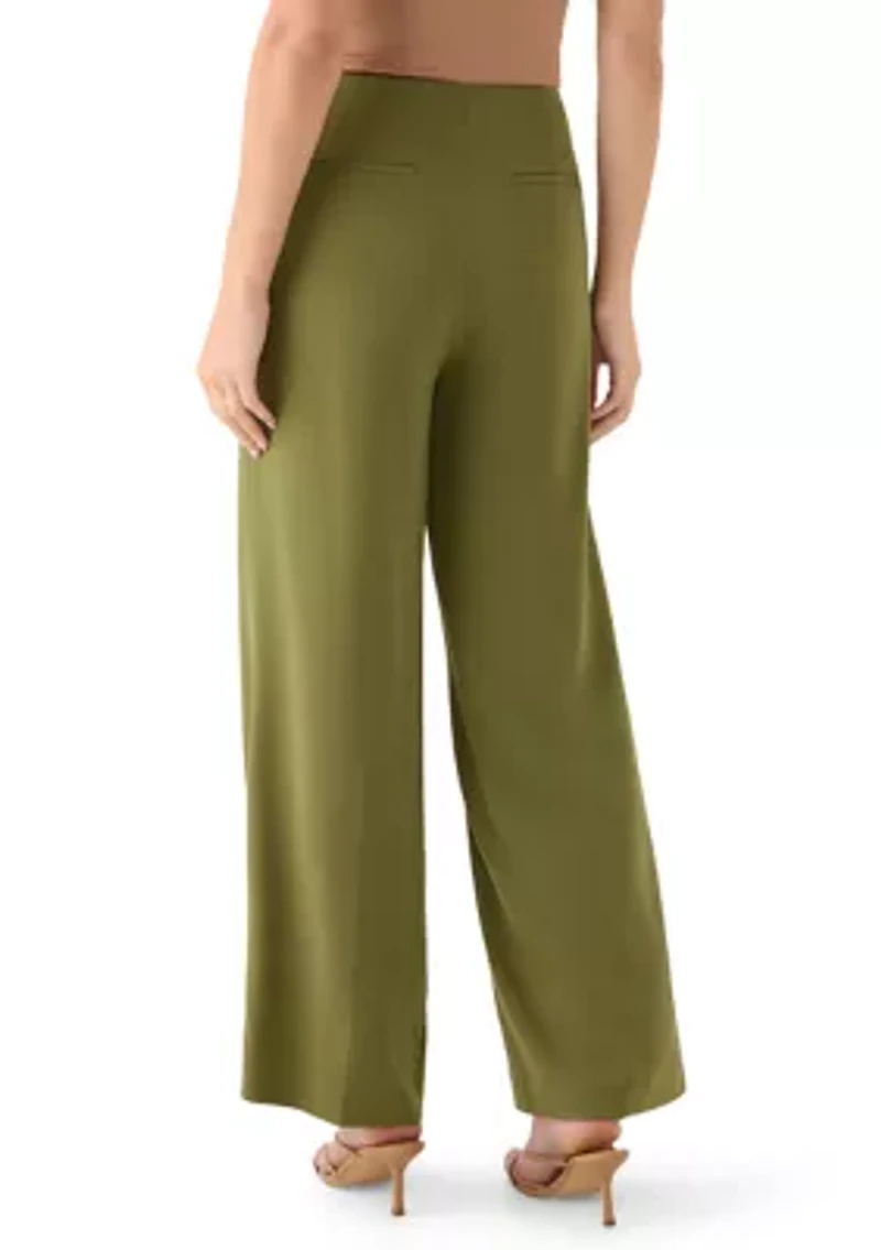 Women's Fly Front Hollywood Waist Pants