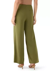 Women's Fly Front Hollywood Waist Pants