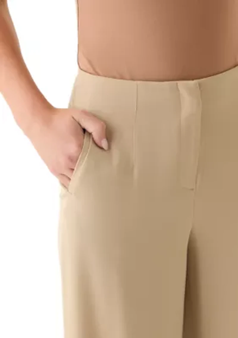 Women's Fly Front Hollywood Waist Pants