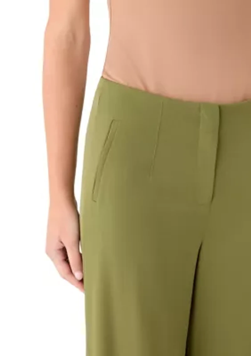 Women's Fly Front Hollywood Waist Pants