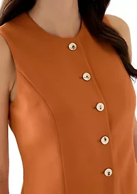 Women's 5 Button Blazer Vest