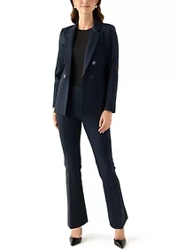 Women's Pull-On Diagonal Pocket Wide Leg Pants