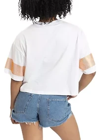 NCAA Florida A&M Rattlers Oversized Cropped Graphic T-Shirt