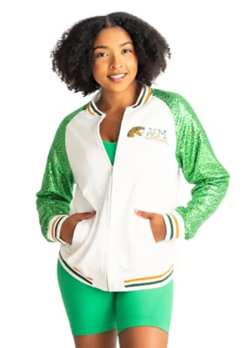 NCAA  Florida A&M Rattlers Sequin Bomber Jacket