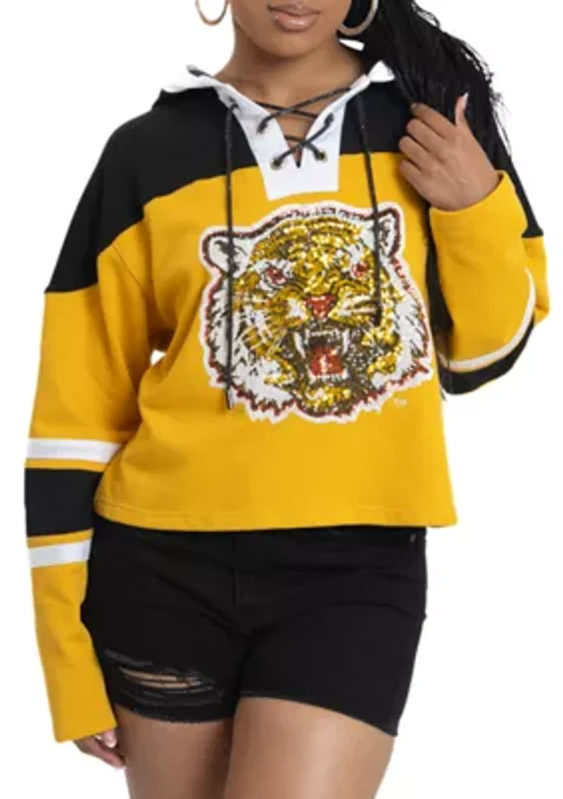 NCAA Grambling State Tigers Cropped Graphic Sweatshirt Hoodie