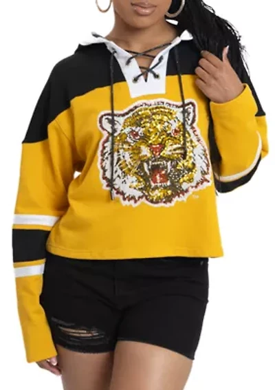 NCAA Grambling State Tigers Cropped Graphic Sweatshirt Hoodie