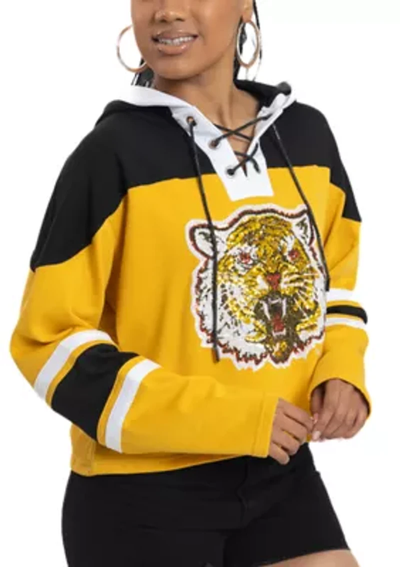 NCAA Grambling State Tigers Cropped Graphic Sweatshirt Hoodie