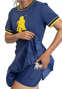 NCAA NC A&T Aggies Pleated Tennis Skirt and T-Shirt Set