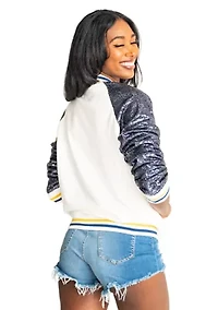 NCAA NC A&T Aggies Sequin Bomber Jacket